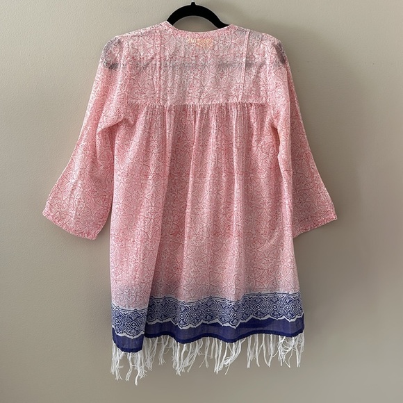 Roller Rabbit Tunic Top Swim Coverup XXS Resortwear Preppy Country Club Boho - Picture 2 of 10
